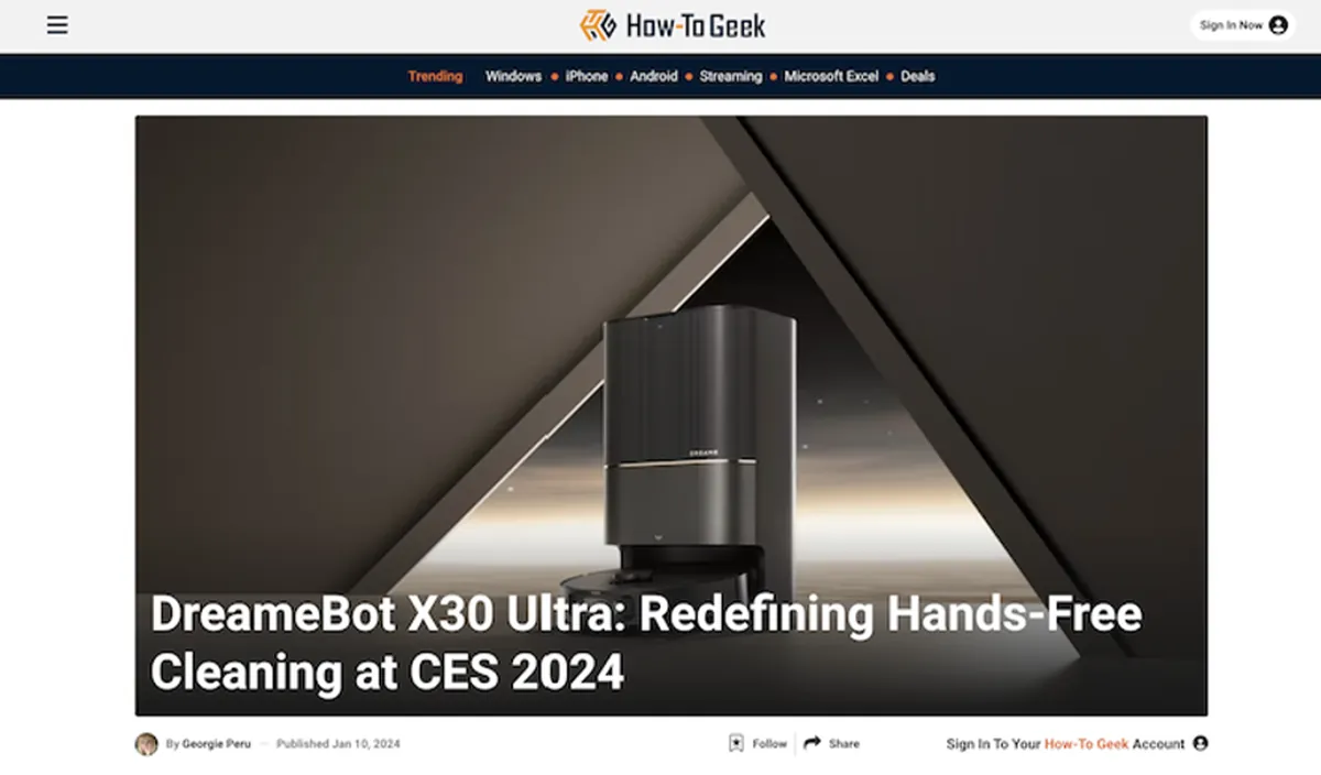 Coverage of a client's product launch at CES
