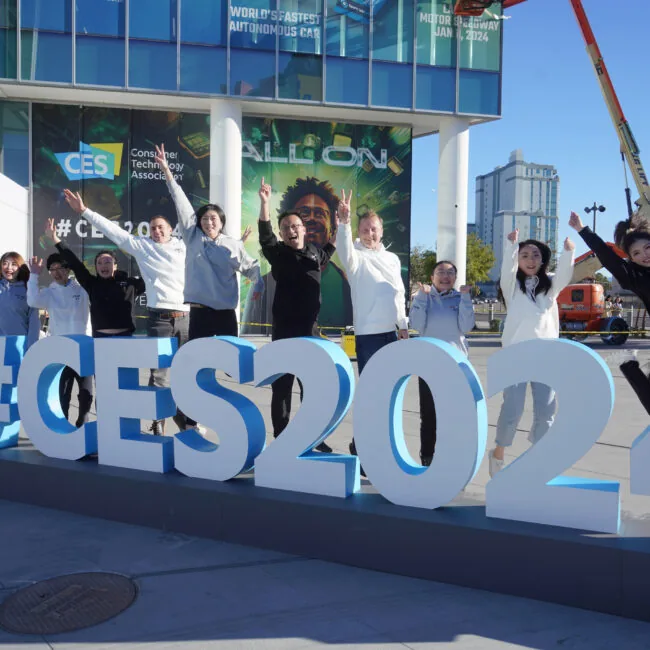 The iMpact team and clients at CES